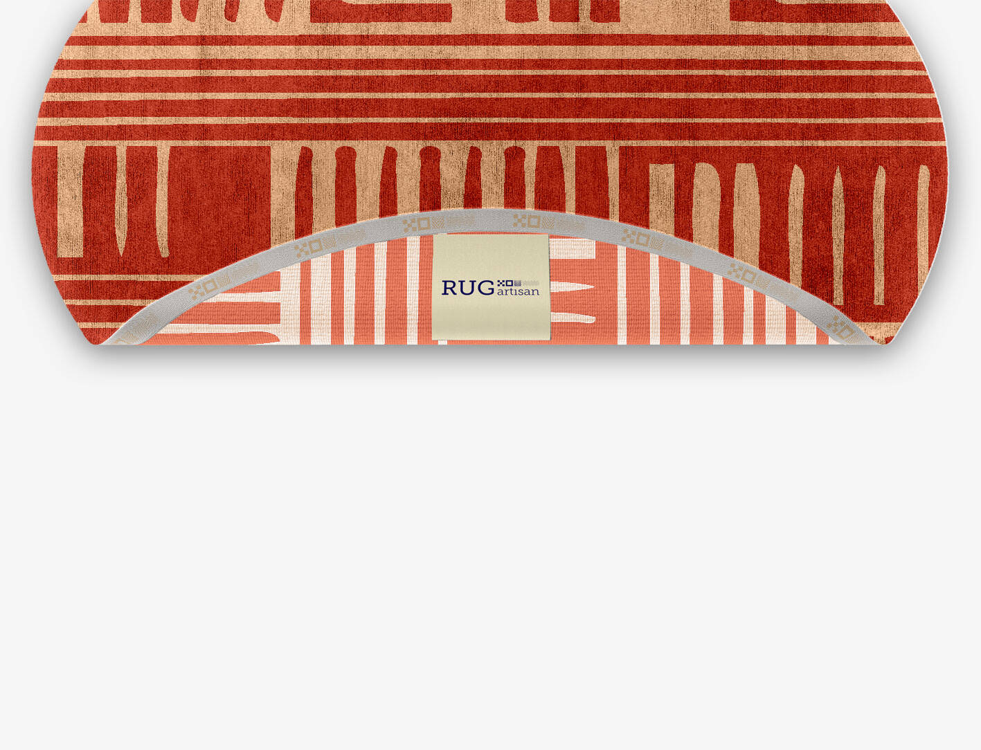 Schema Kid Oval Hand Knotted Bamboo Silk Custom Rug by Rug Artisan