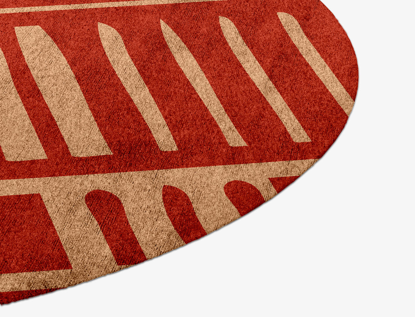 Schema Kid Round Hand Knotted Bamboo Silk Custom Rug by Rug Artisan