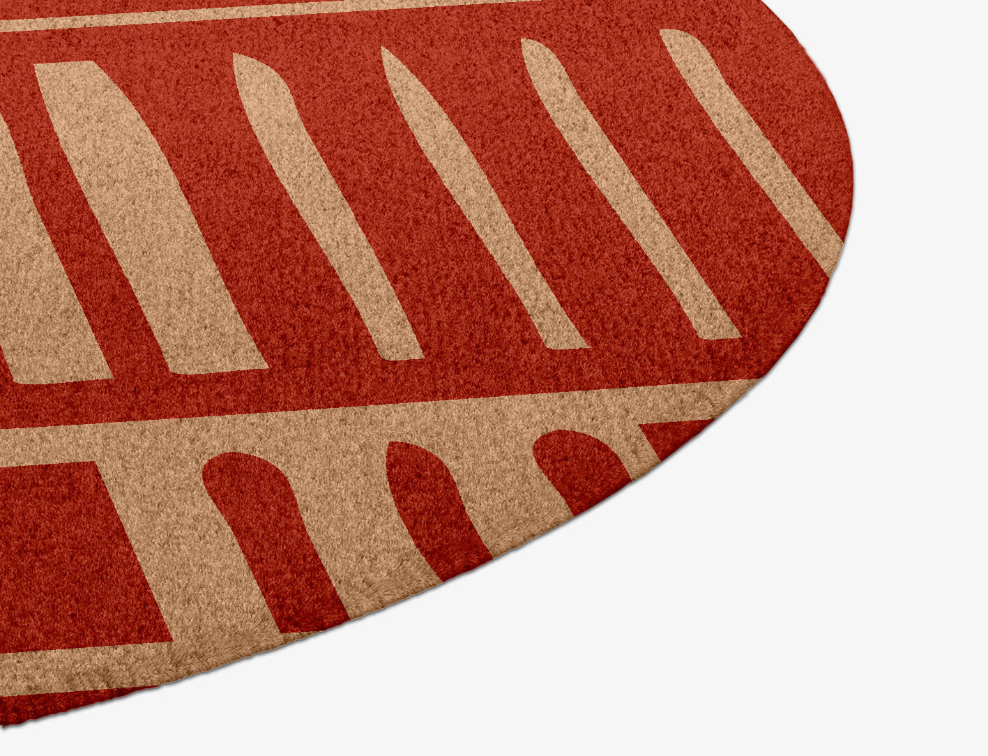 Schema Kid Round Hand Knotted Tibetan Wool Custom Rug by Rug Artisan