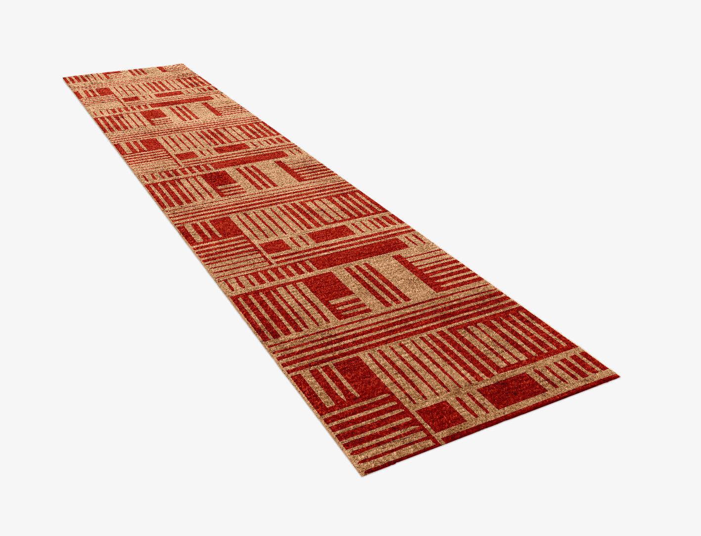 Schema Kid Runner Hand Knotted Bamboo Silk Custom Rug by Rug Artisan