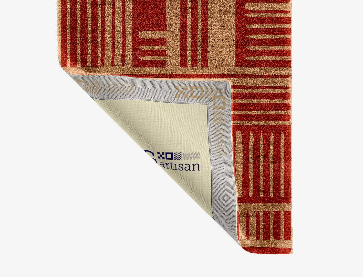 Schema Kid Runner Hand Knotted Bamboo Silk Custom Rug by Rug Artisan