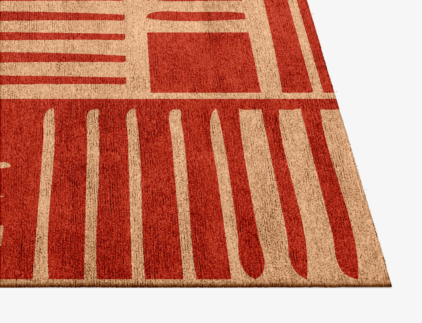 Schema Kid Square Hand Knotted Bamboo Silk Custom Rug by Rug Artisan