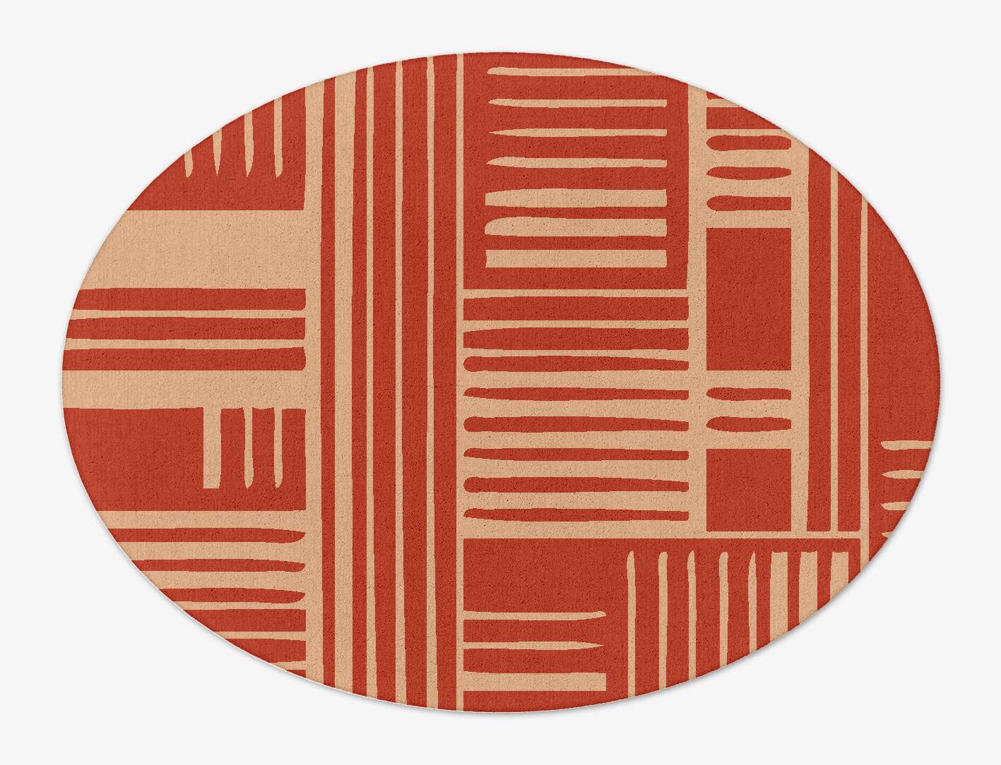 Schema Kid Oval Hand Tufted Pure Wool Custom Rug by Rug Artisan