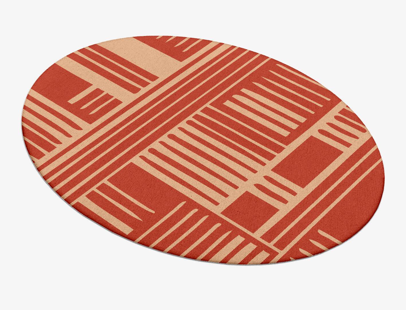 Schema Kid Oval Hand Tufted Pure Wool Custom Rug by Rug Artisan