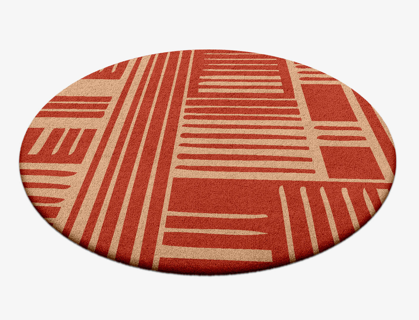 Schema Kid Round Hand Tufted Pure Wool Custom Rug by Rug Artisan