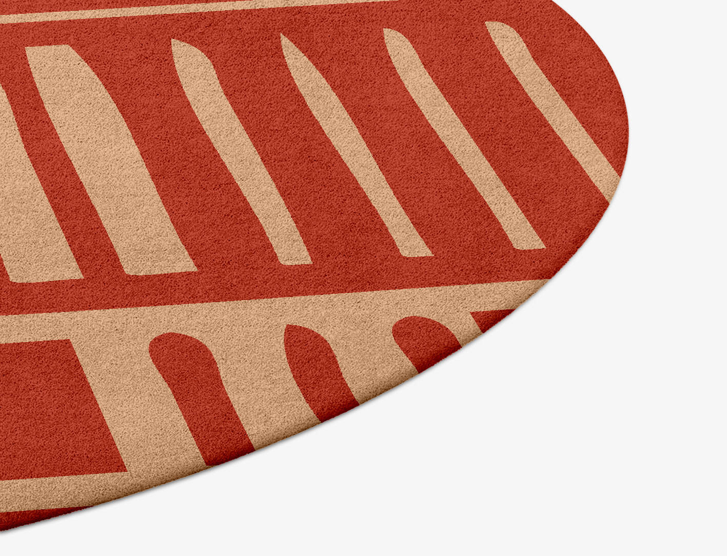 Schema Kid Round Hand Tufted Pure Wool Custom Rug by Rug Artisan