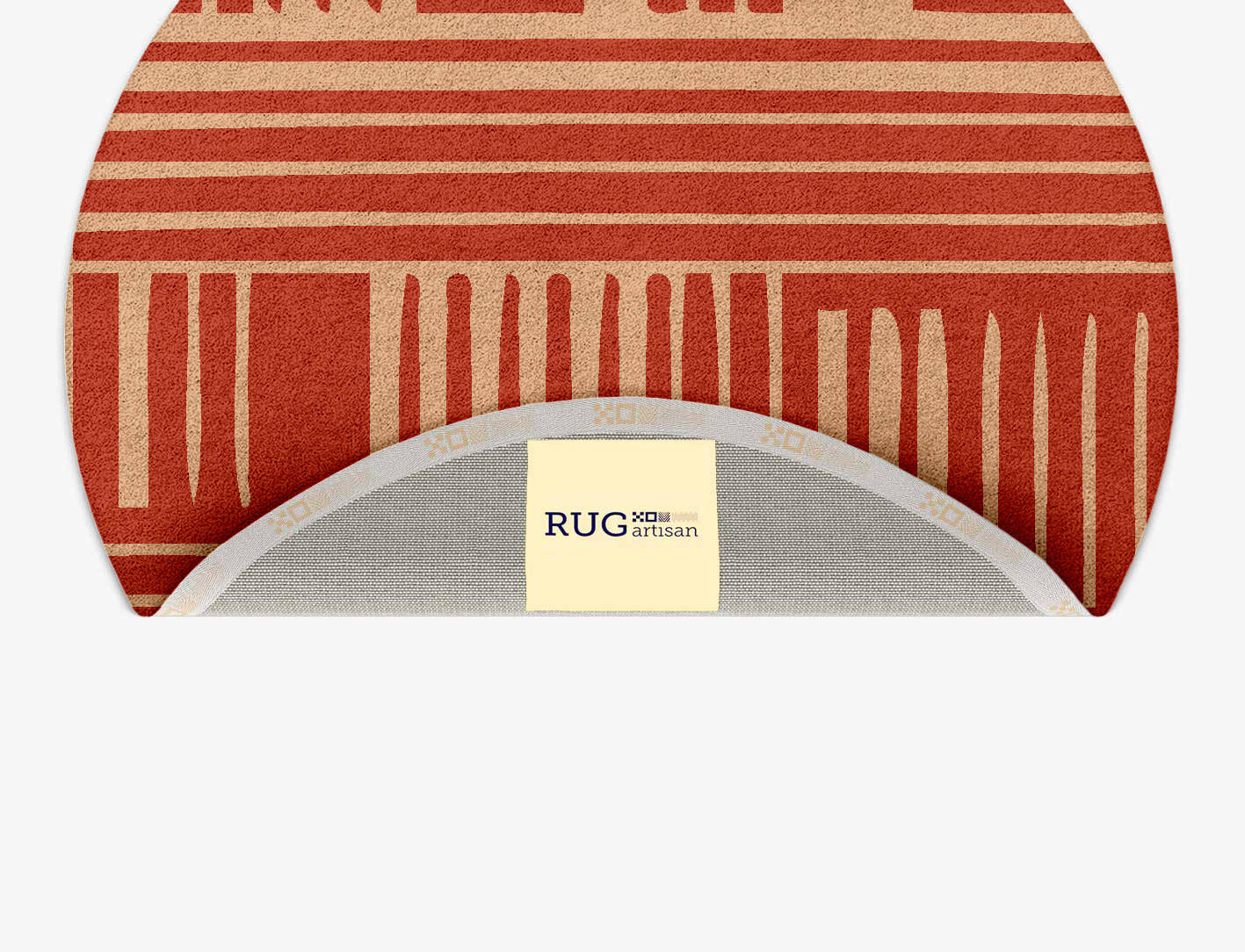 Schema Kid Round Hand Tufted Pure Wool Custom Rug by Rug Artisan