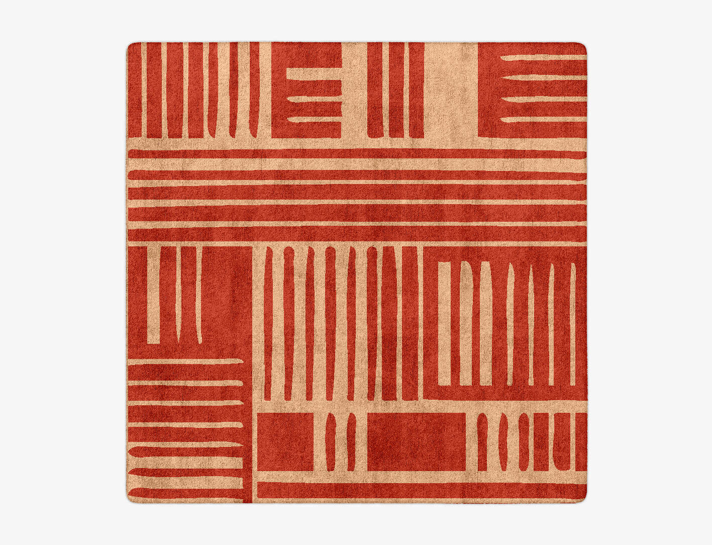 Schema Kid Square Hand Tufted Bamboo Silk Custom Rug by Rug Artisan