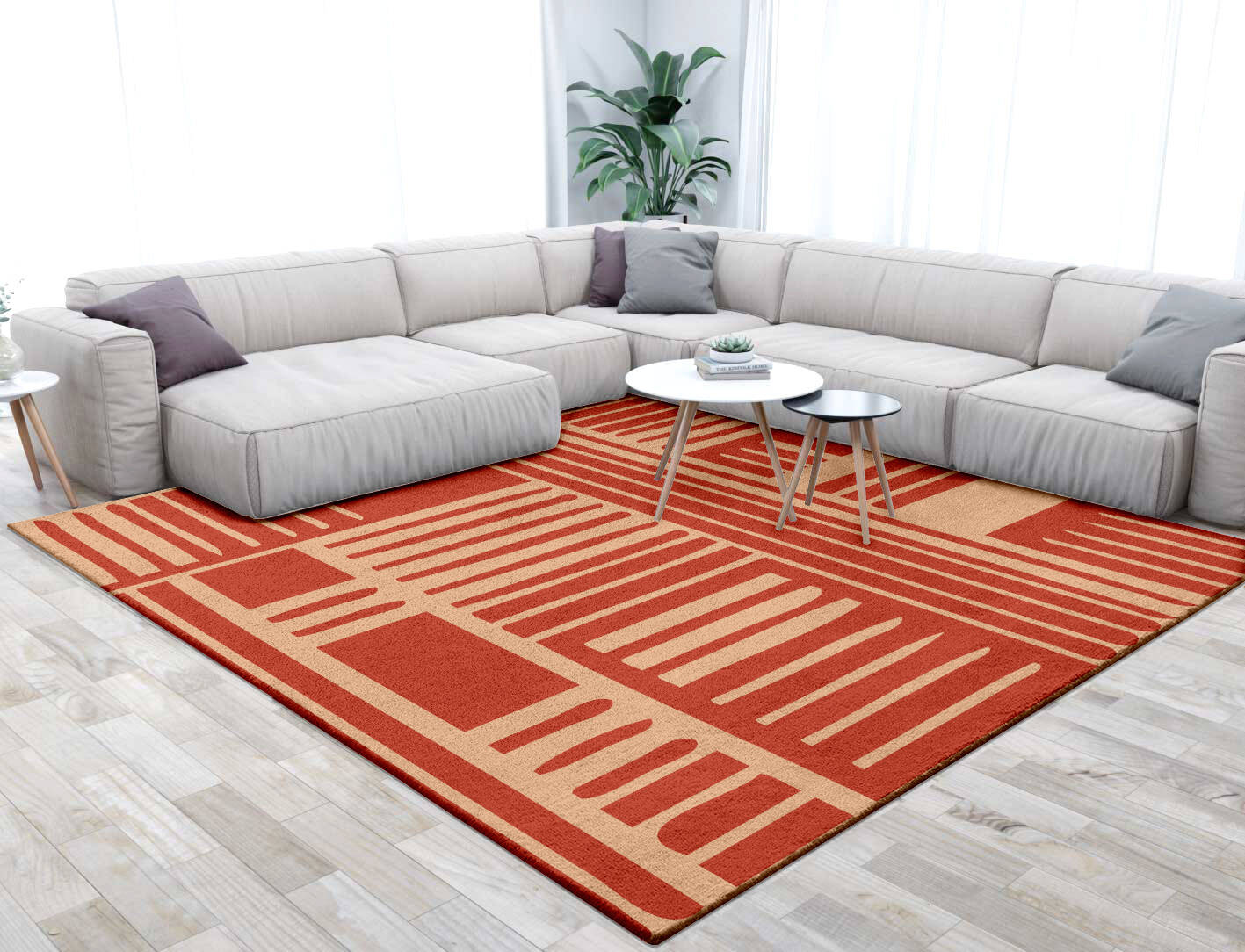 Schema Kid Square Hand Tufted Pure Wool Custom Rug by Rug Artisan