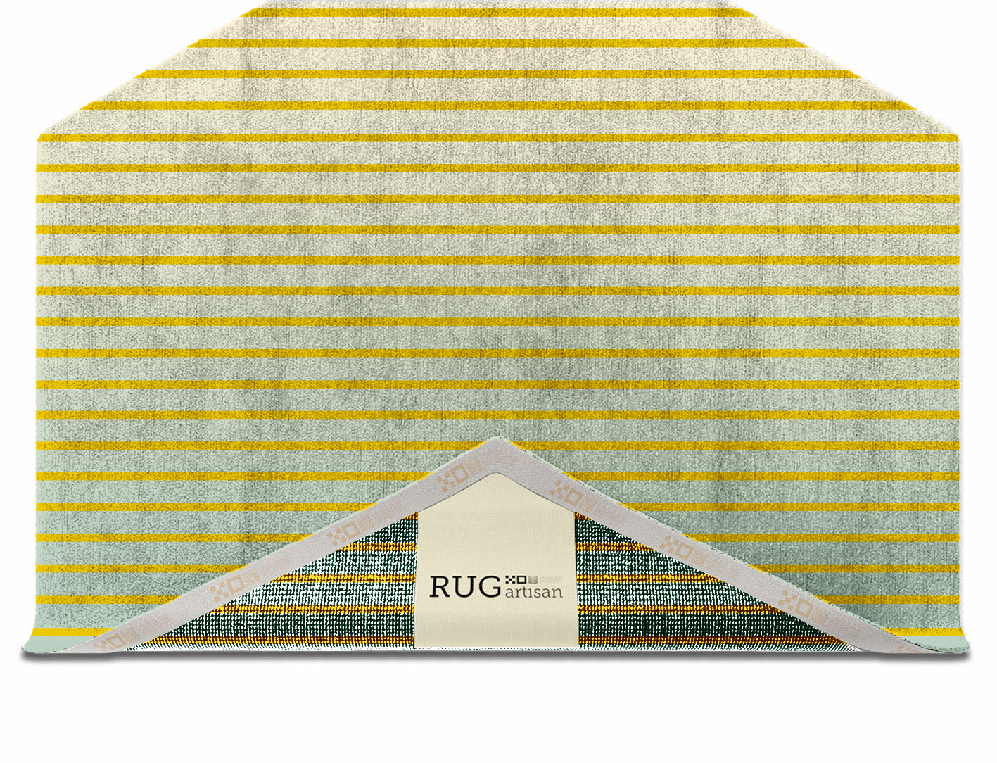 Score Ombre Hexagon Hand Knotted Bamboo Silk Custom Rug by Rug Artisan