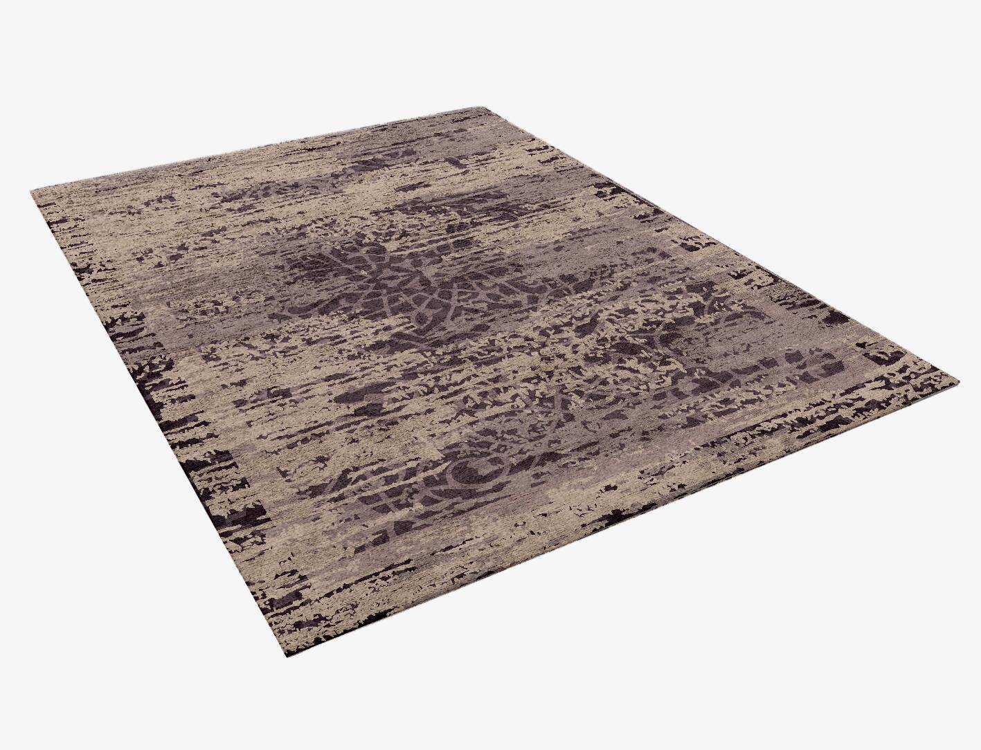 Scotch Mist Vintage Rectangle Hand Knotted Bamboo Silk Custom Rug by Rug Artisan