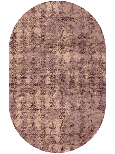 Scrolling Damask Vintage Capsule Hand Knotted Bamboo Silk Custom Rug by Rug Artisan