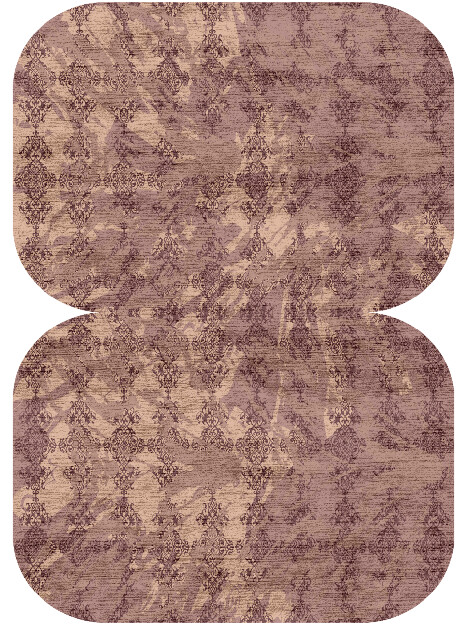 Scrolling Damask Vintage Eight Hand Knotted Bamboo Silk Custom Rug by Rug Artisan