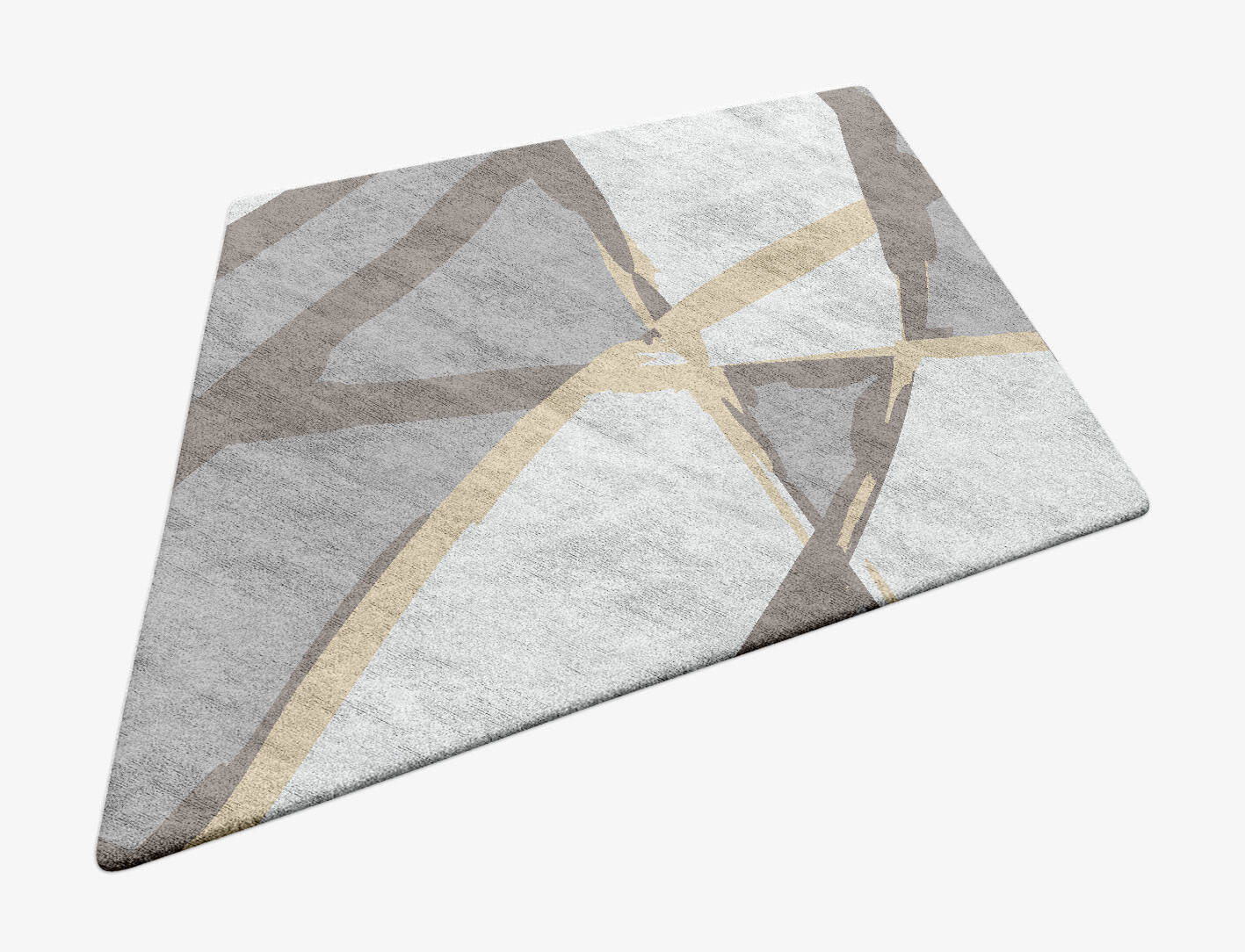 Scumble Modern Art Diamond Hand Tufted Bamboo Silk Custom Rug by Rug Artisan