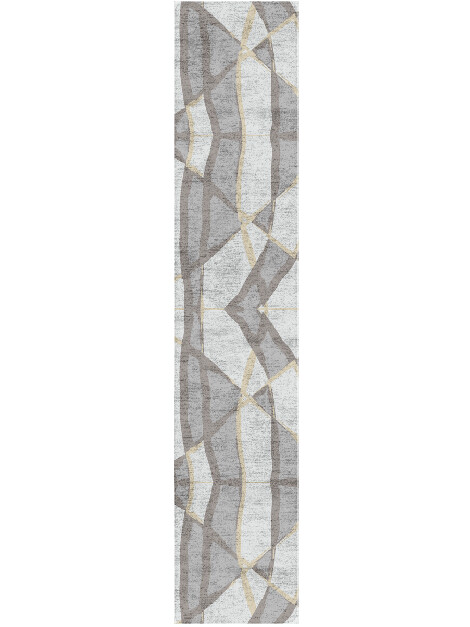 Scumble Modern Art Runner Hand Tufted Bamboo Silk Custom Rug by Rug Artisan
