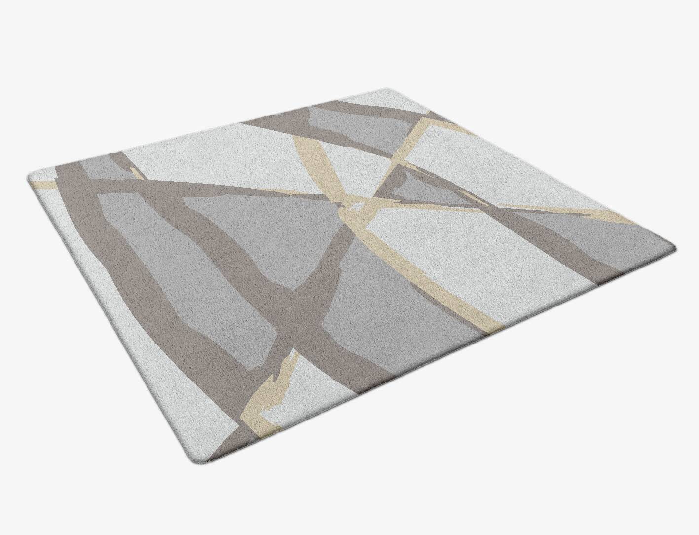 Scumble Modern Art Square Hand Tufted Pure Wool Custom Rug by Rug Artisan