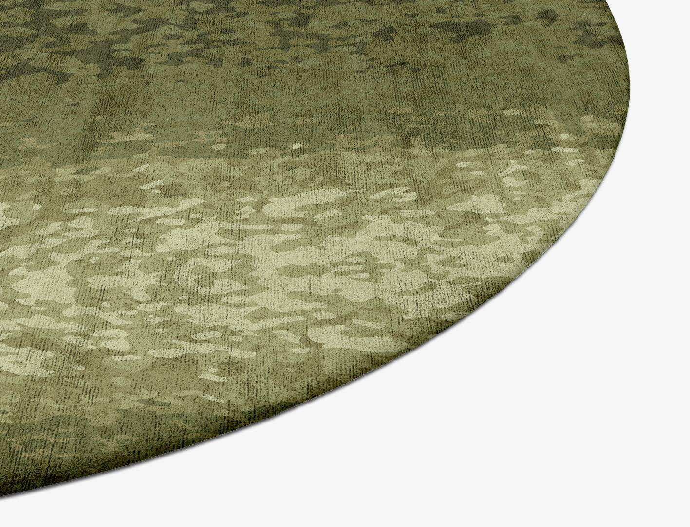 Sea Shell Gradation Oval Hand Tufted Bamboo Silk Custom Rug by Rug Artisan