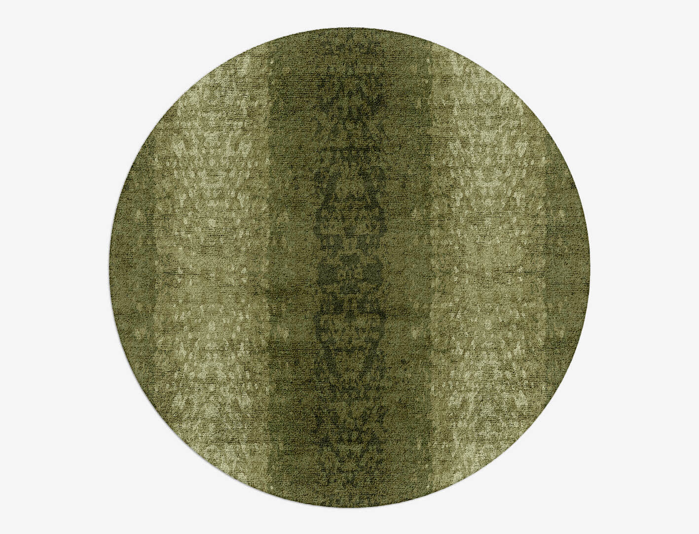 Sea Shell Gradation Round Hand Tufted Bamboo Silk Custom Rug by Rug Artisan