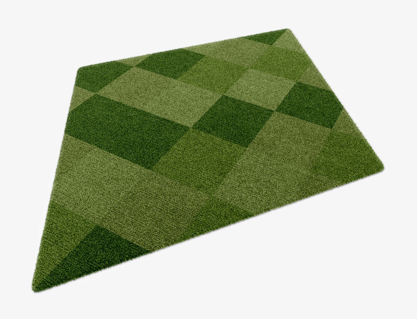 Seahorse Geometric Diamond Hand Knotted Tibetan Wool Custom Rug by Rug Artisan