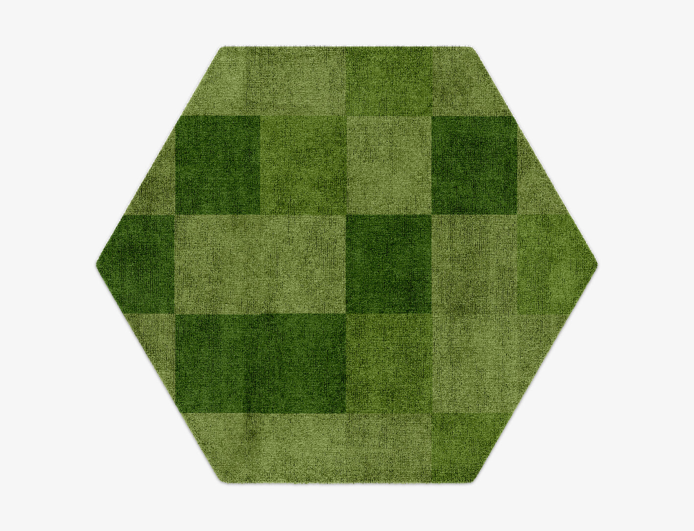 Seahorse Geometric Hexagon Hand Knotted Bamboo Silk Custom Rug by Rug Artisan