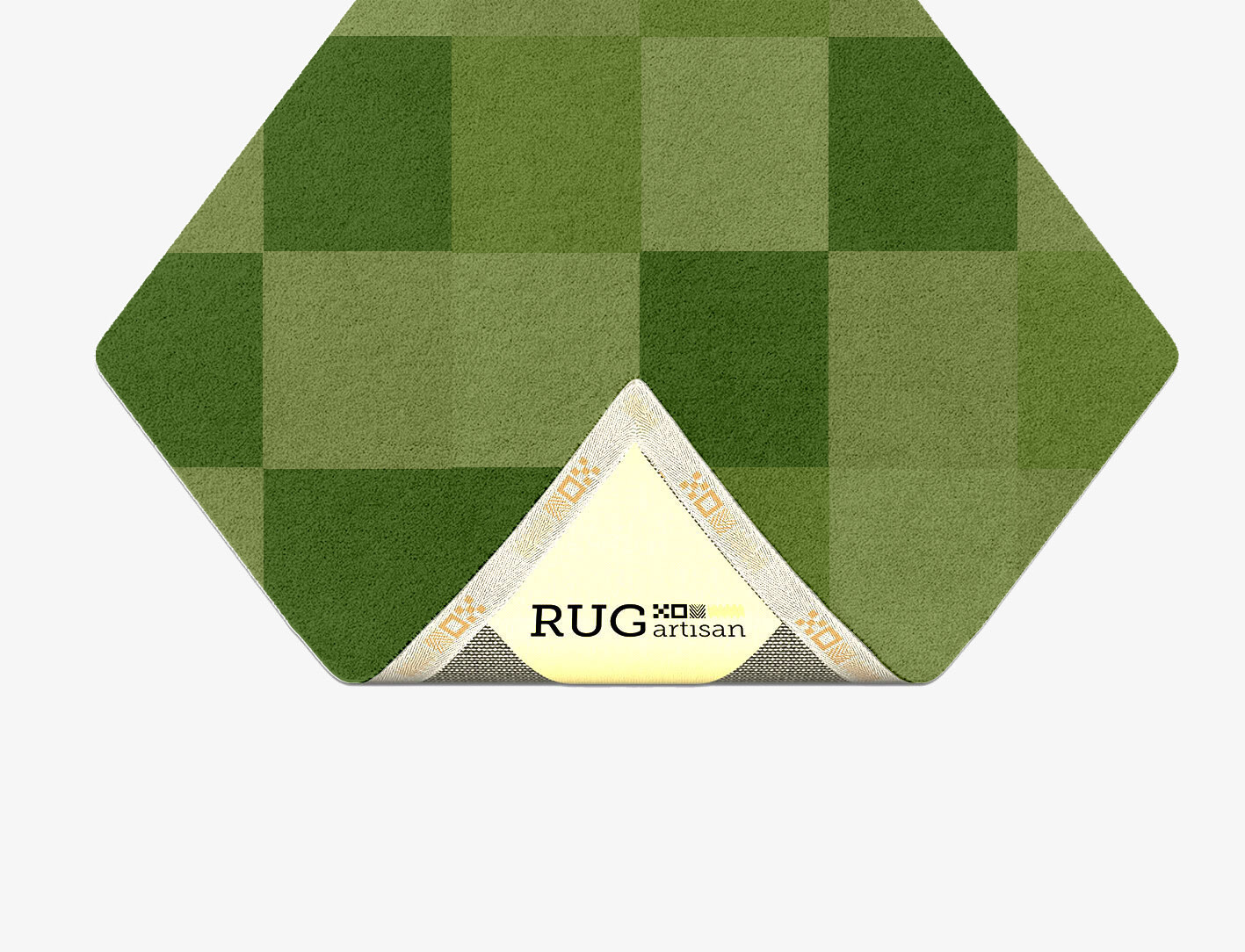 Seahorse Geometric Diamond Hand Tufted Pure Wool Custom Rug by Rug Artisan