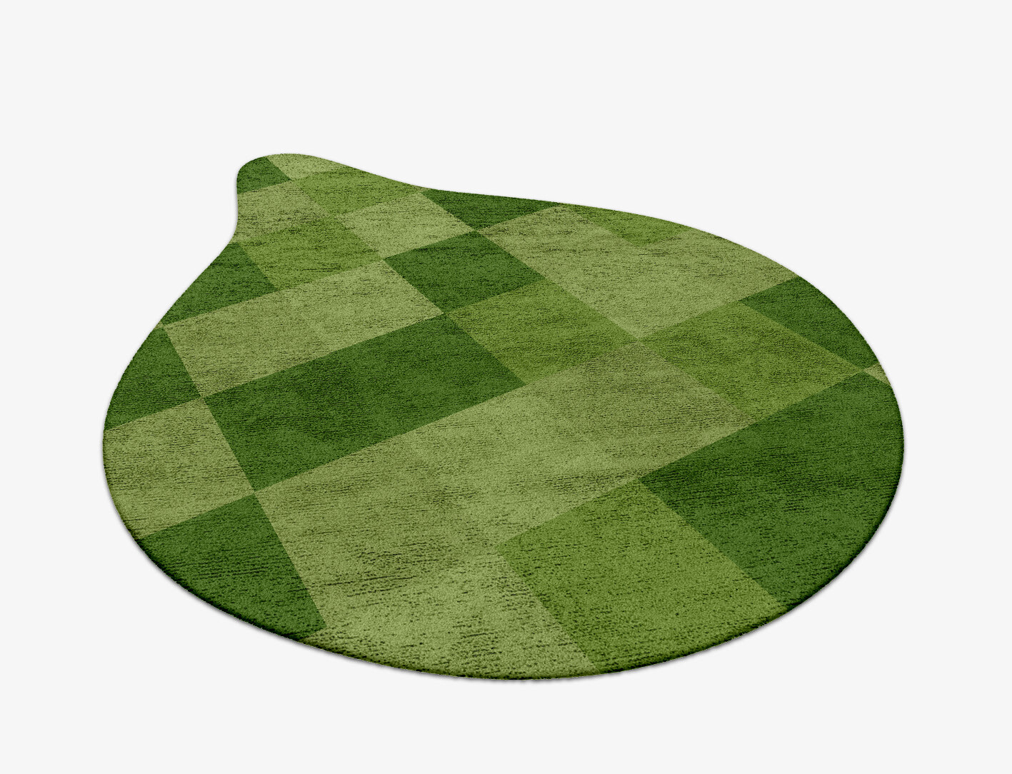 Seahorse Geometric Drop Hand Tufted Bamboo Silk Custom Rug by Rug Artisan