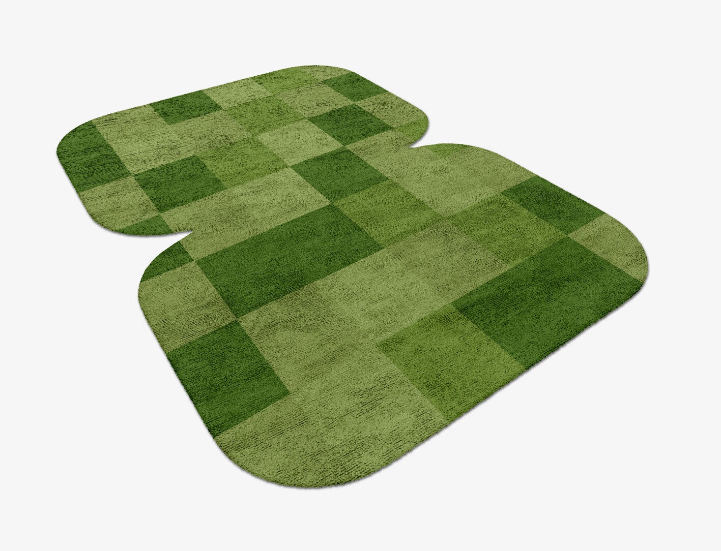 Seahorse Geometric Eight Hand Tufted Bamboo Silk Custom Rug by Rug Artisan
