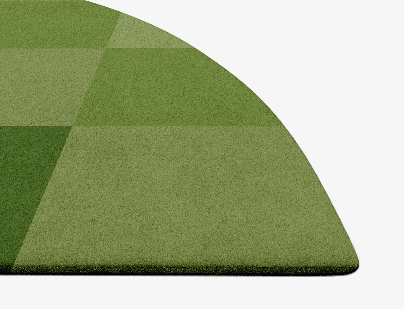 Seahorse Geometric Halfmoon Hand Tufted Pure Wool Custom Rug by Rug Artisan