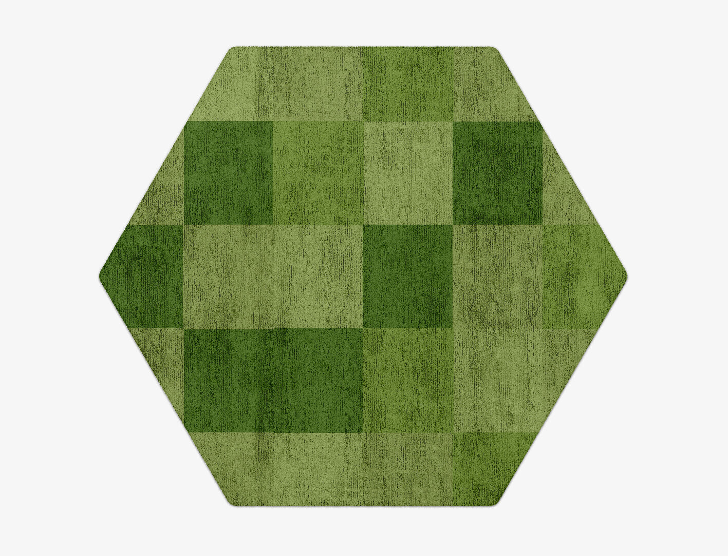 Seahorse Geometric Hexagon Hand Tufted Bamboo Silk Custom Rug by Rug Artisan