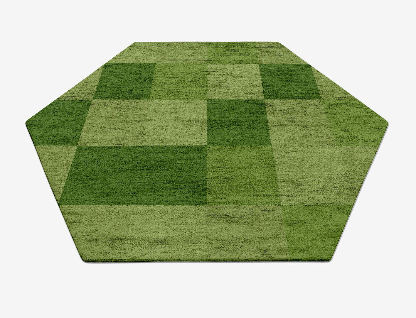 Seahorse Geometric Hexagon Hand Tufted Bamboo Silk Custom Rug by Rug Artisan