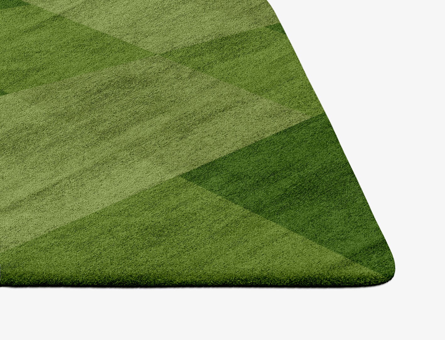Seahorse Geometric Ogee Hand Tufted Bamboo Silk Custom Rug by Rug Artisan