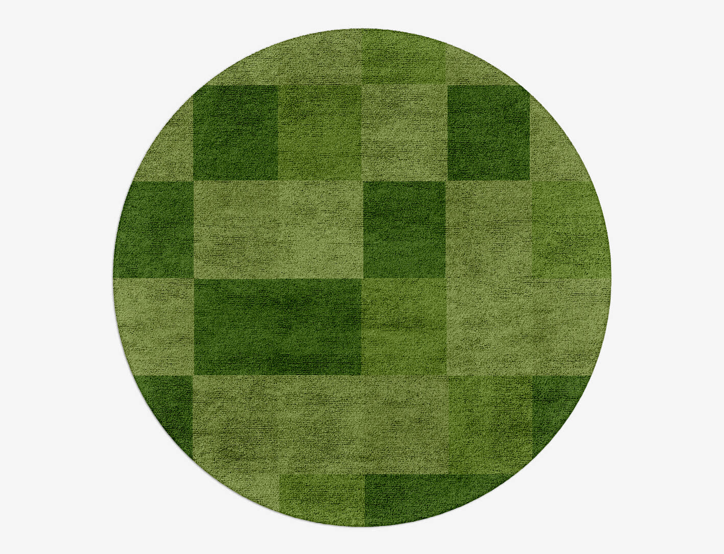 Seahorse Geometric Round Hand Tufted Bamboo Silk Custom Rug by Rug Artisan