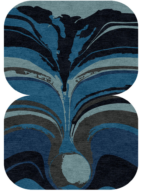 Seamount Modern Art Eight Hand Knotted Tibetan Wool Custom Rug by Rug Artisan