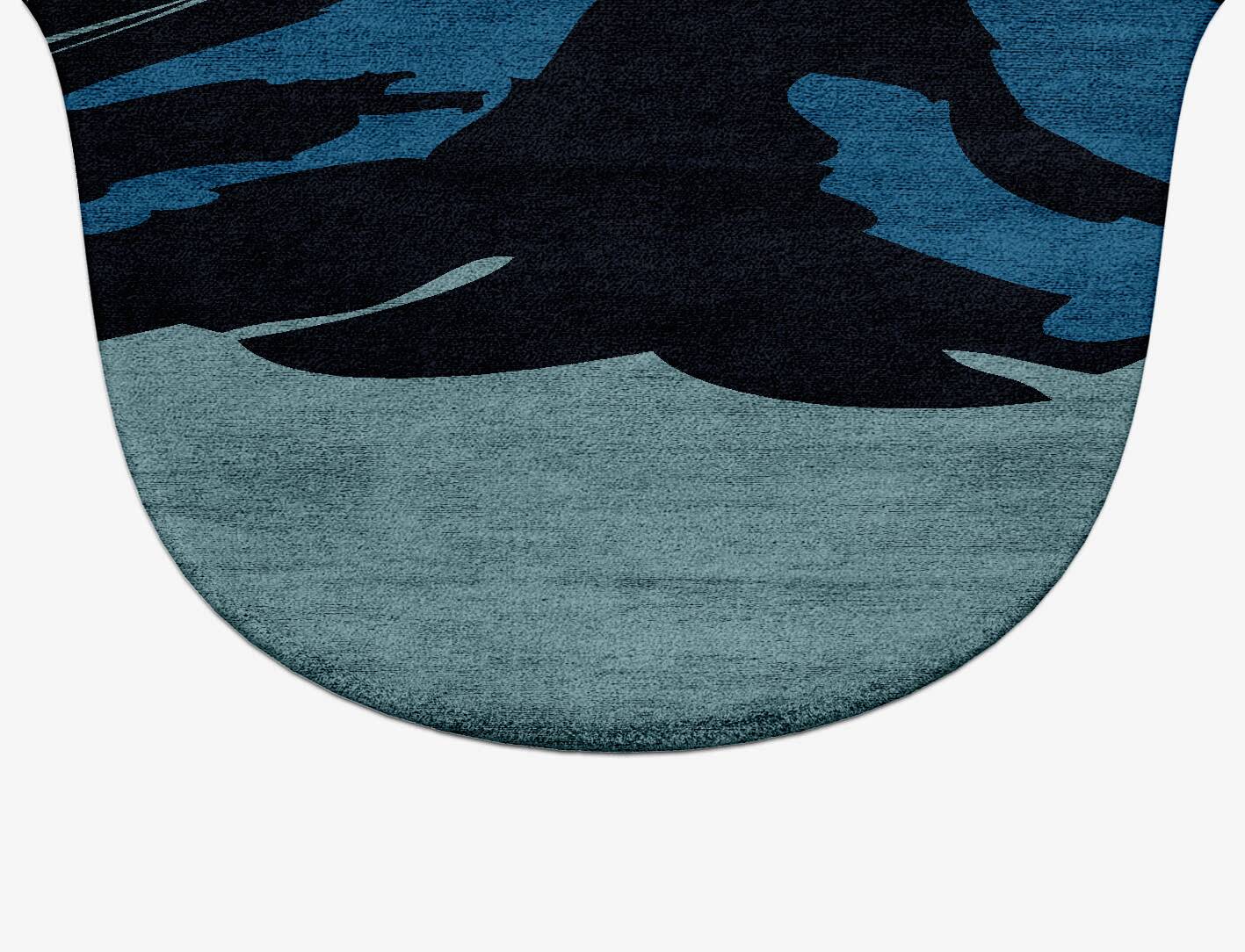 Seamount Modern Art Drop Hand Tufted Bamboo Silk Custom Rug by Rug Artisan