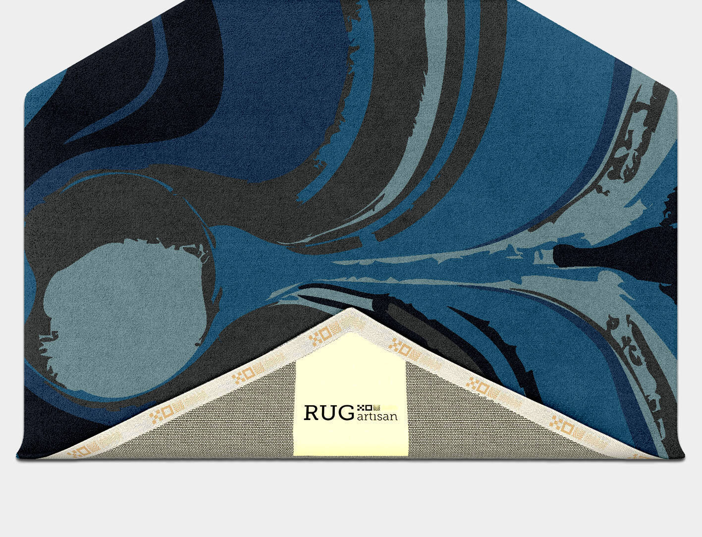 Seamount Modern Art Hexagon Hand Tufted Pure Wool Custom Rug by Rug Artisan