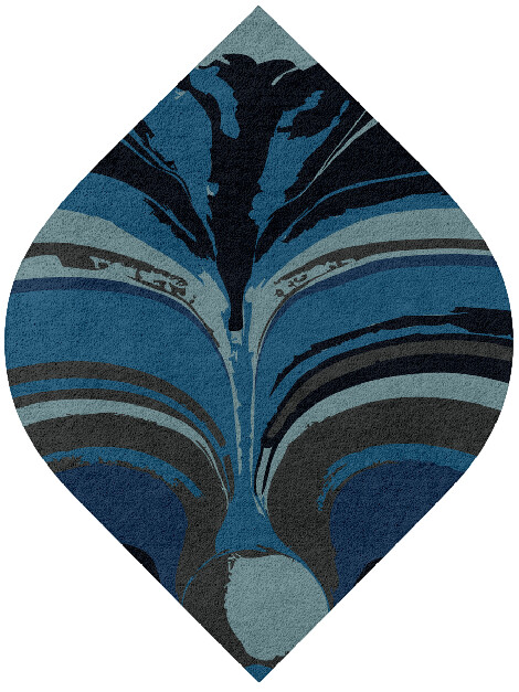 Seamount Modern Art Ogee Hand Tufted Pure Wool Custom Rug by Rug Artisan