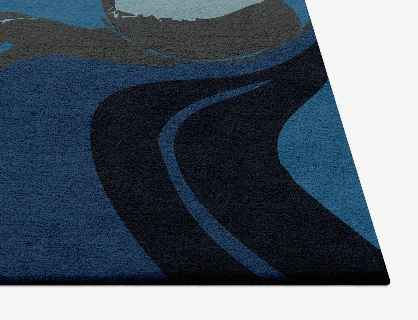 Seamount Modern Art Square Hand Tufted Pure Wool Custom Rug by Rug Artisan