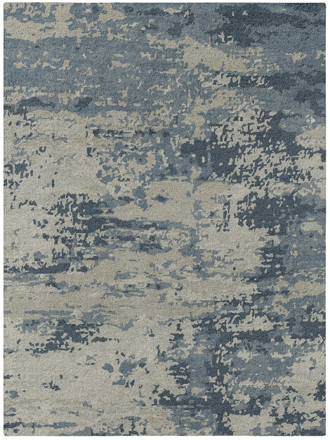 Seascape Brush Strokes Rectangle Hand Tufted Pure Wool Custom Rug by Rug Artisan