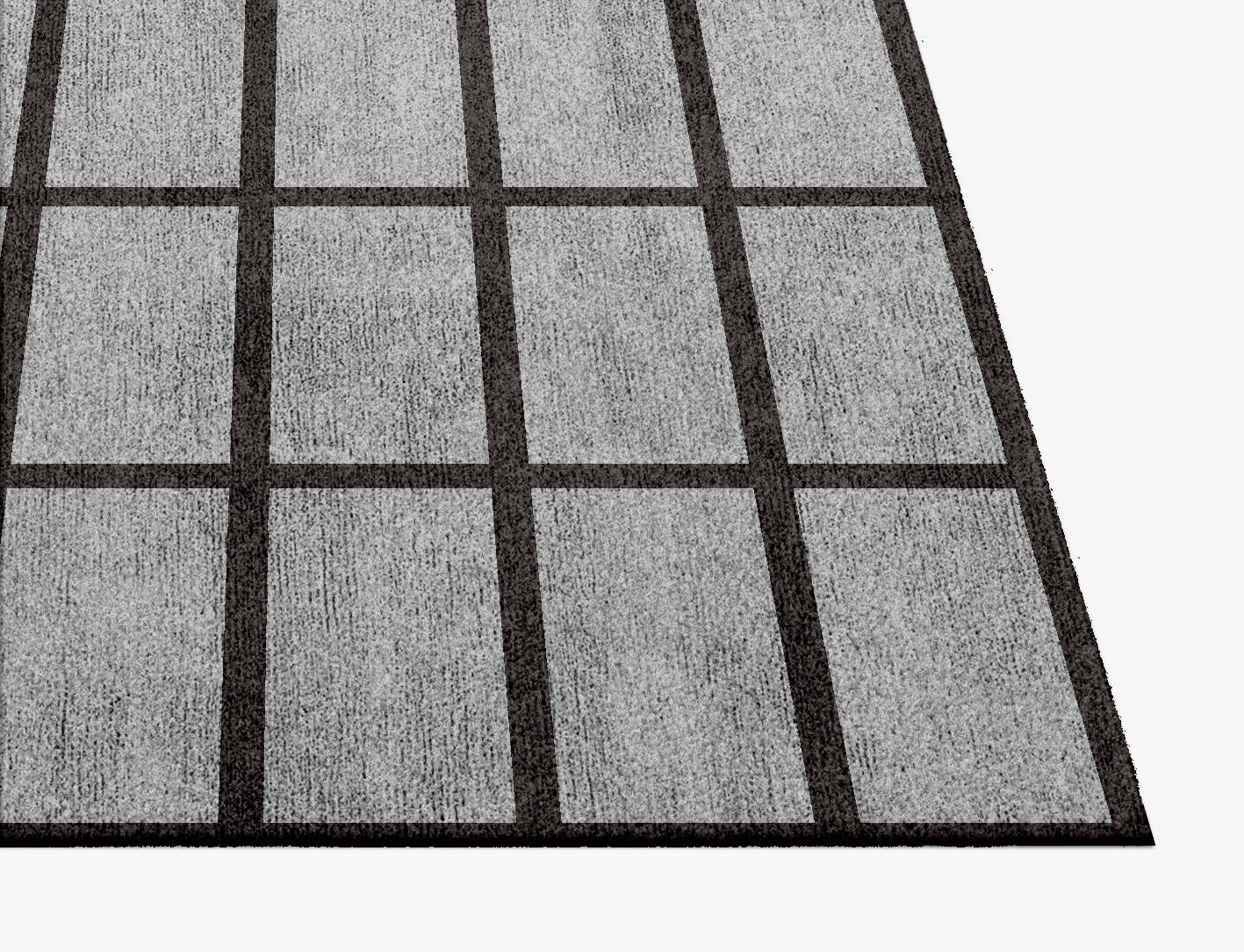 Sector Geometric Square Hand Knotted Bamboo Silk Custom Rug by Rug Artisan