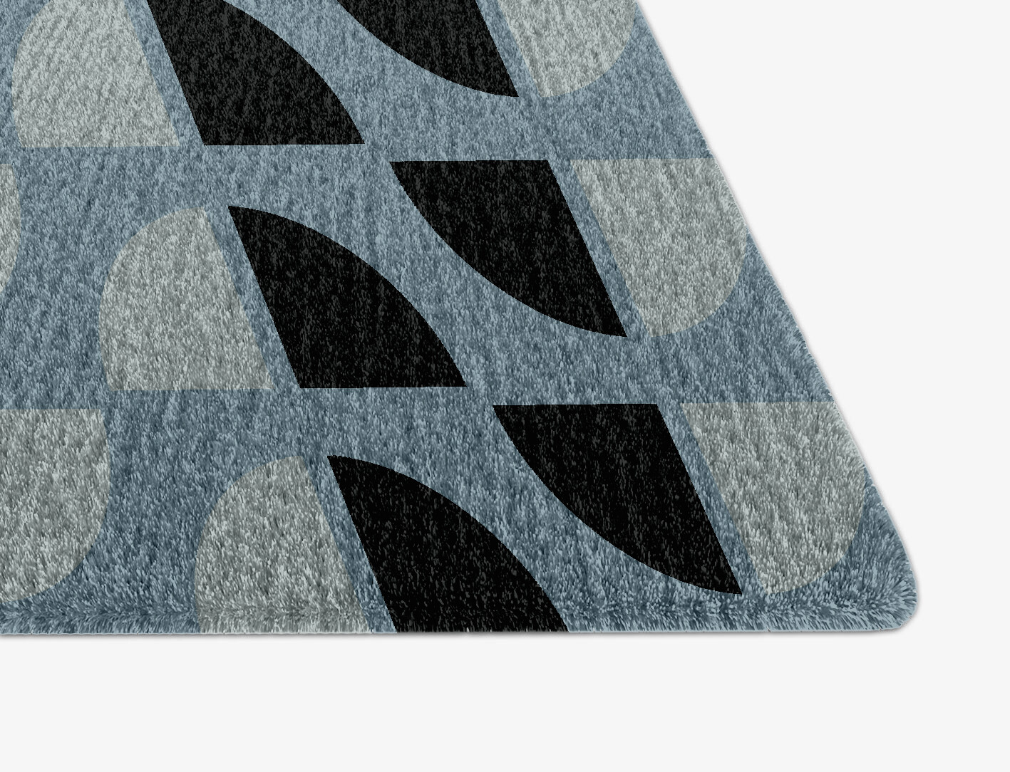 Sectors Geometric Arch Hand Knotted Tibetan Wool Custom Rug by Rug Artisan