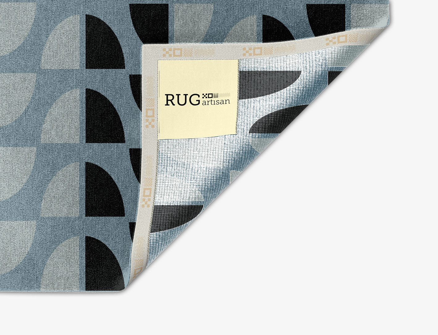 Sectors Geometric Arch Hand Knotted Tibetan Wool Custom Rug by Rug Artisan