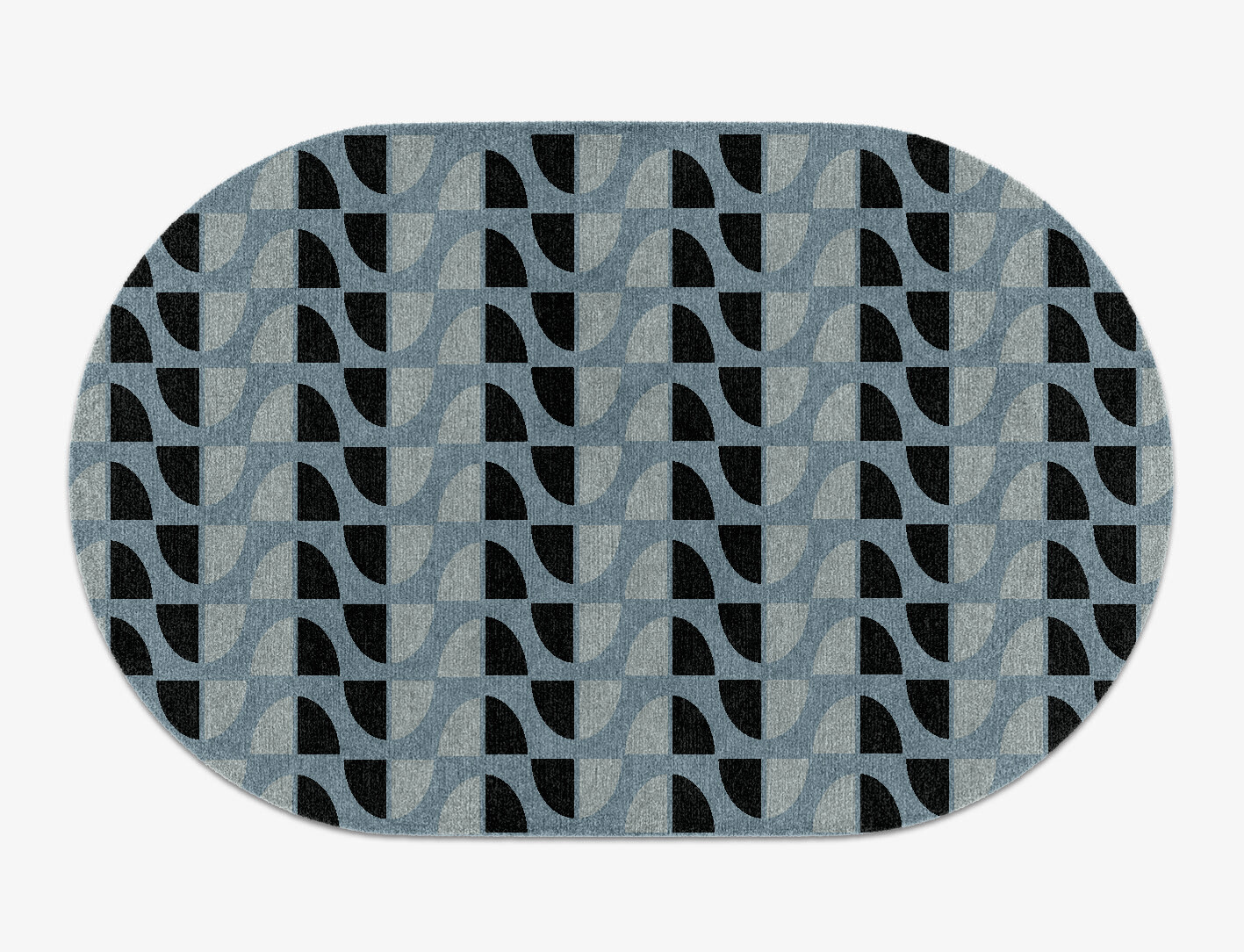 Sectors Geometric Capsule Hand Knotted Tibetan Wool Custom Rug by Rug Artisan
