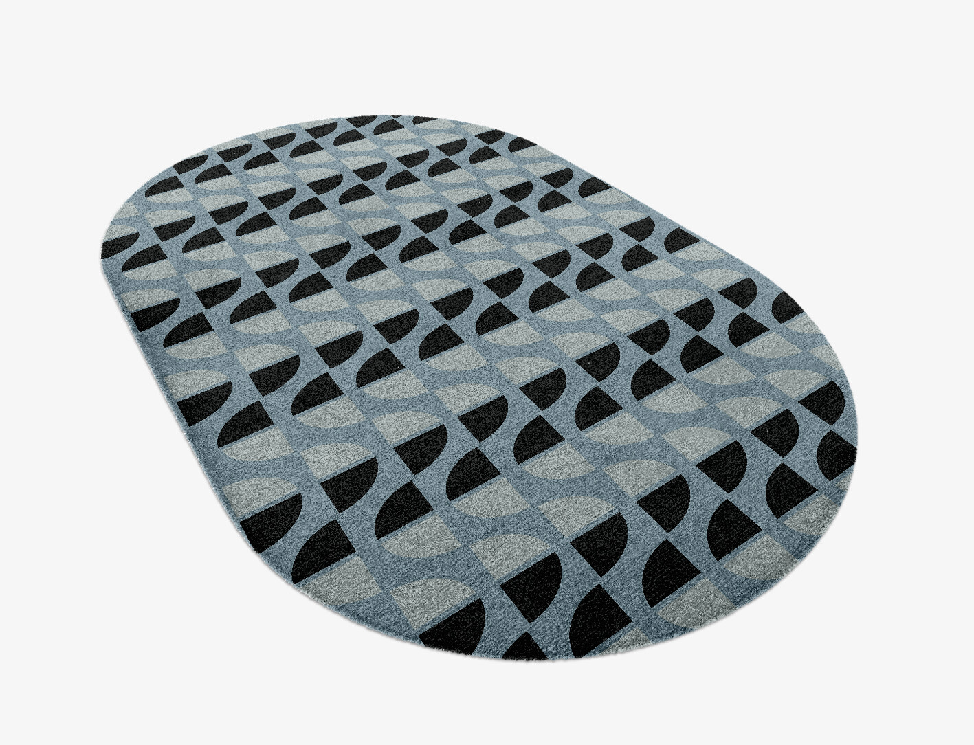 Sectors Geometric Capsule Hand Knotted Tibetan Wool Custom Rug by Rug Artisan