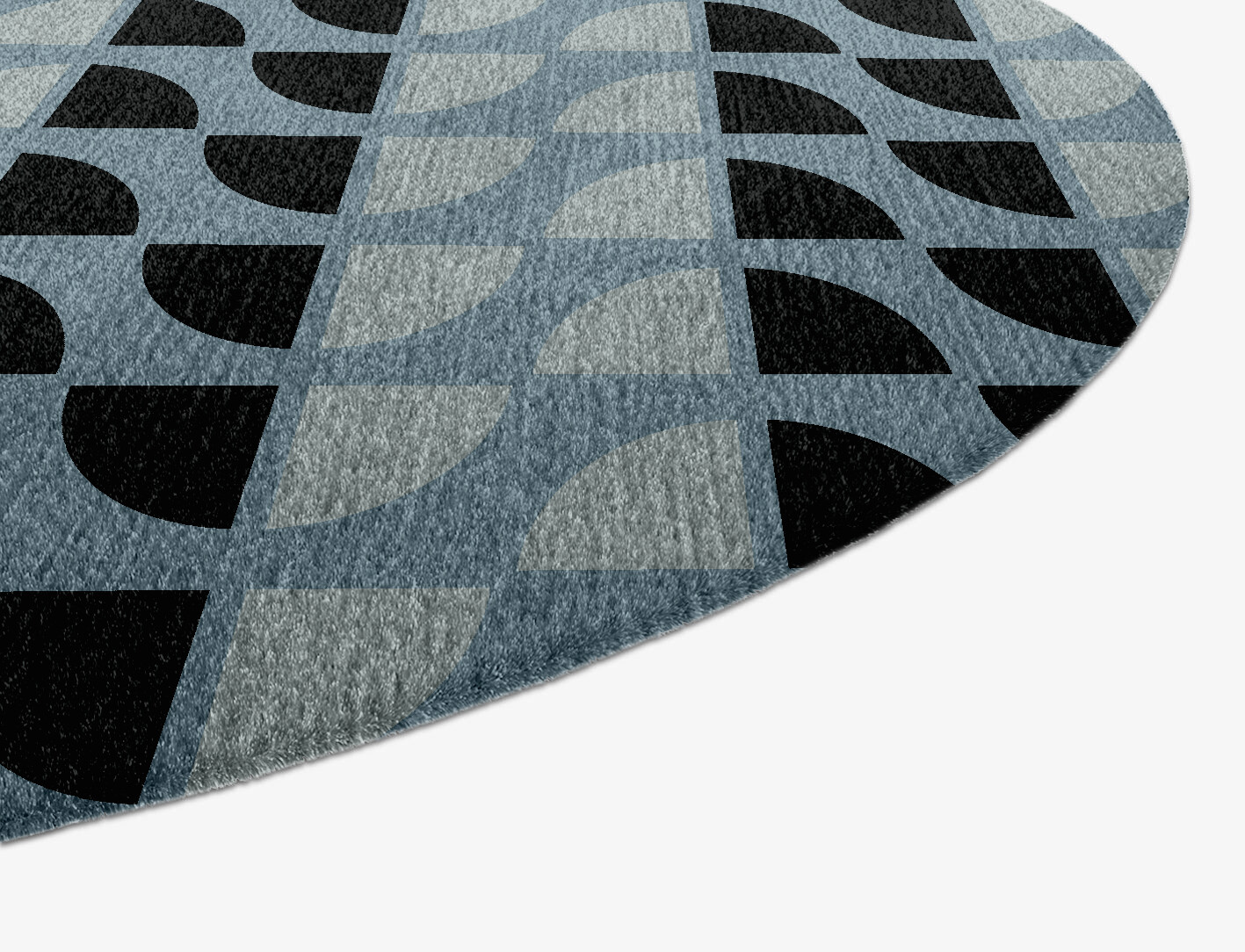 Sectors Geometric Capsule Hand Knotted Tibetan Wool Custom Rug by Rug Artisan