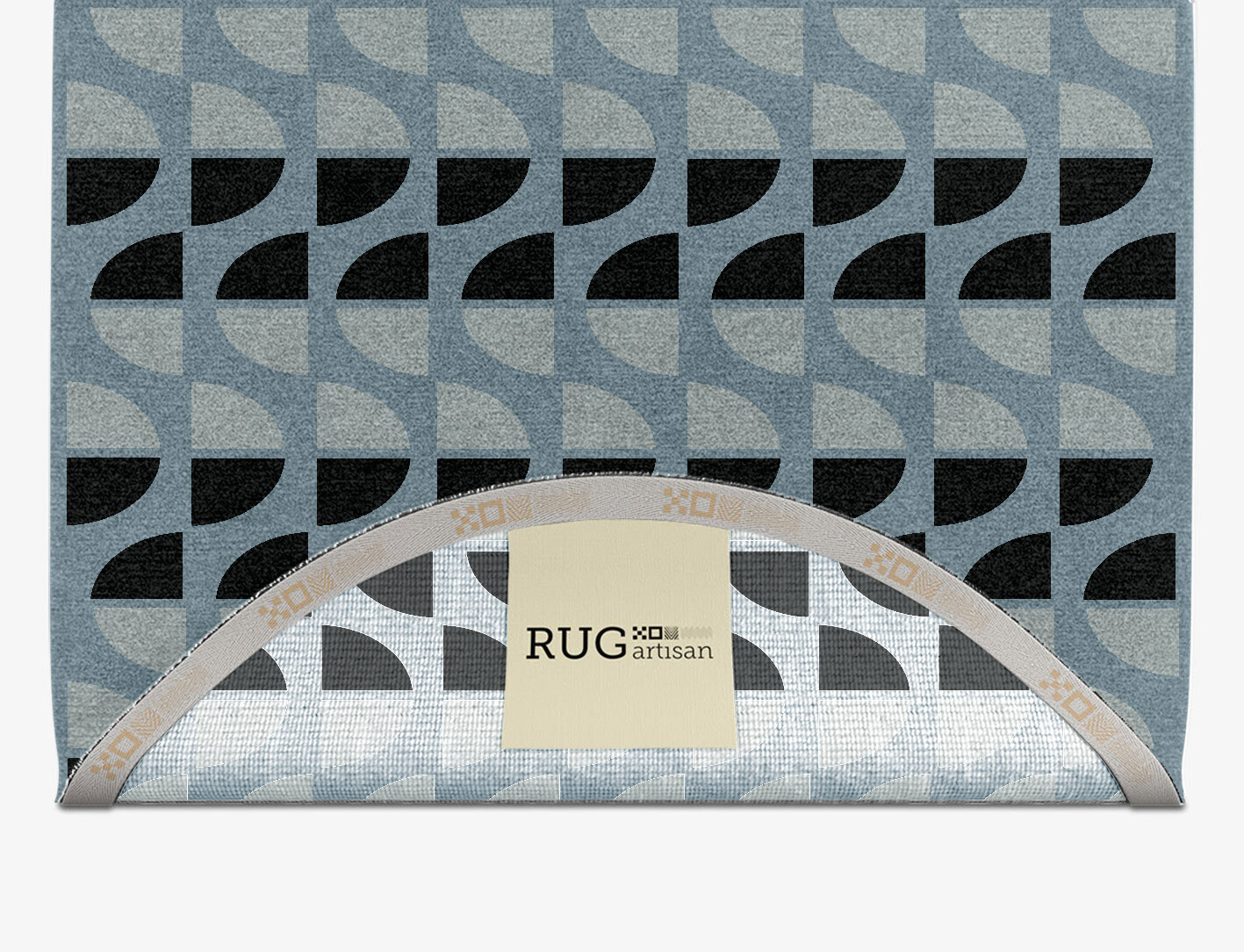Sectors Geometric Capsule Hand Knotted Tibetan Wool Custom Rug by Rug Artisan