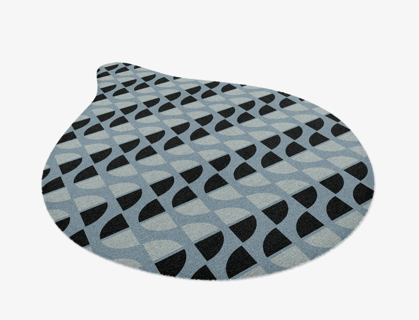 Sectors Geometric Drop Hand Knotted Tibetan Wool Custom Rug by Rug Artisan