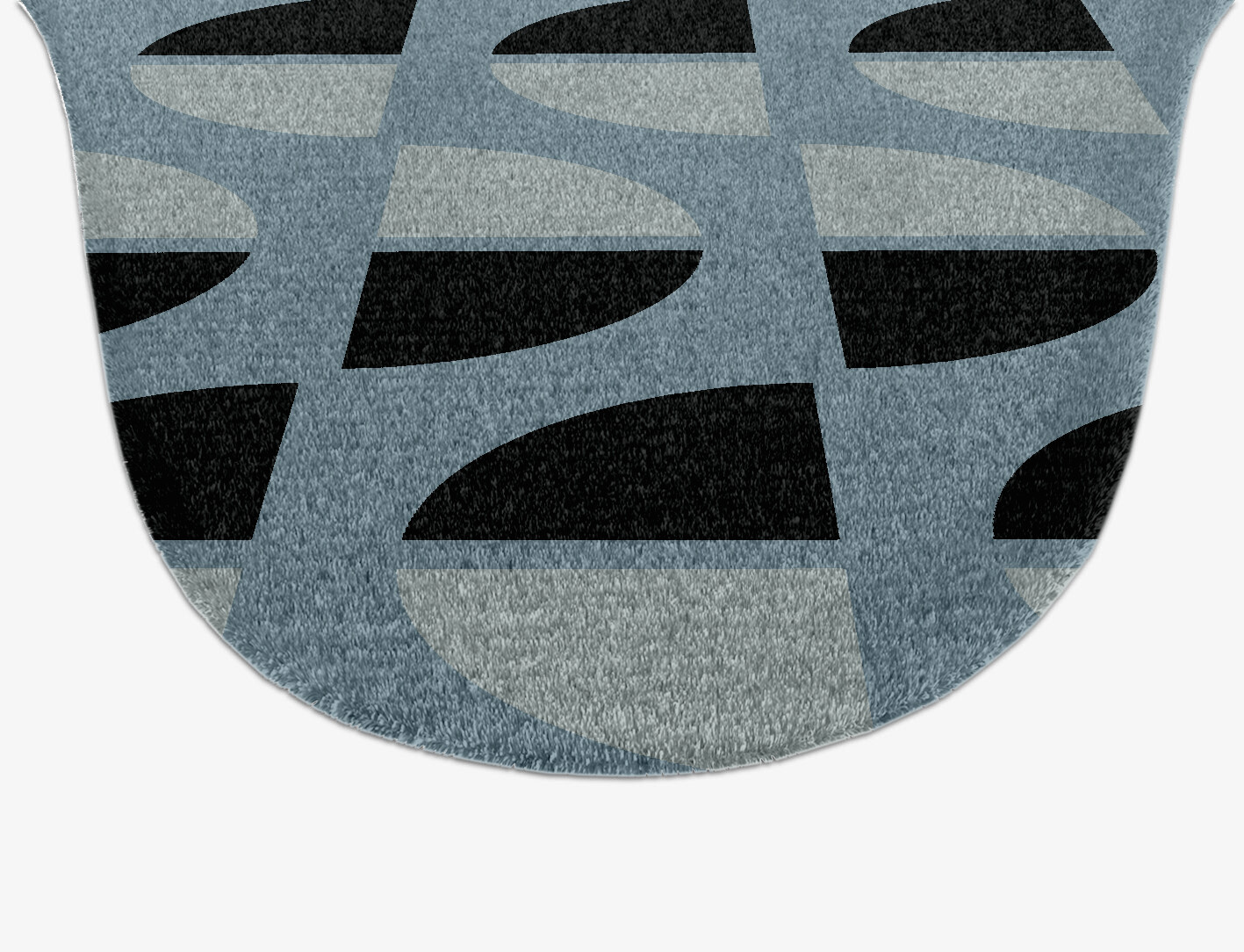 Sectors Geometric Drop Hand Knotted Tibetan Wool Custom Rug by Rug Artisan