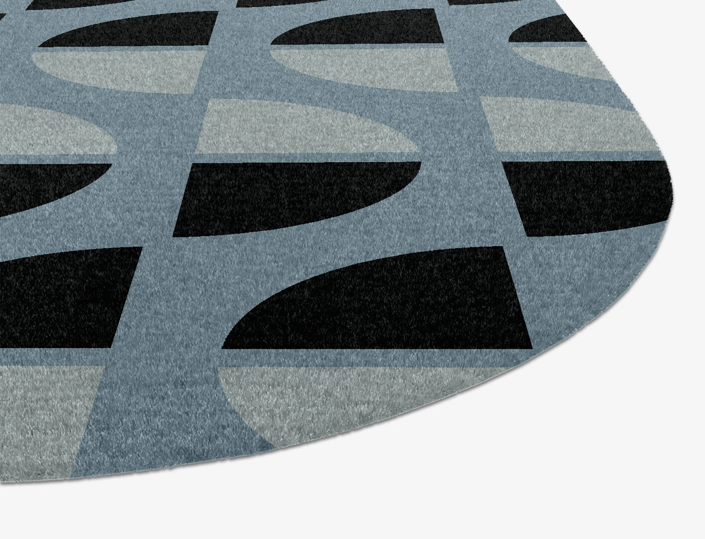 Sectors Geometric Eight Hand Knotted Tibetan Wool Custom Rug by Rug Artisan