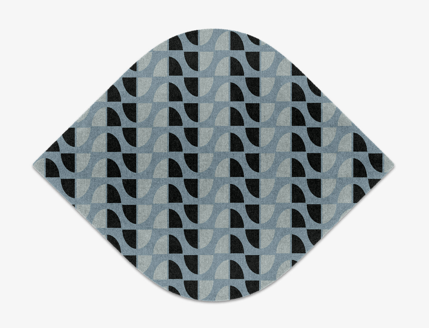 Sectors Geometric Ogee Hand Knotted Tibetan Wool Custom Rug by Rug Artisan