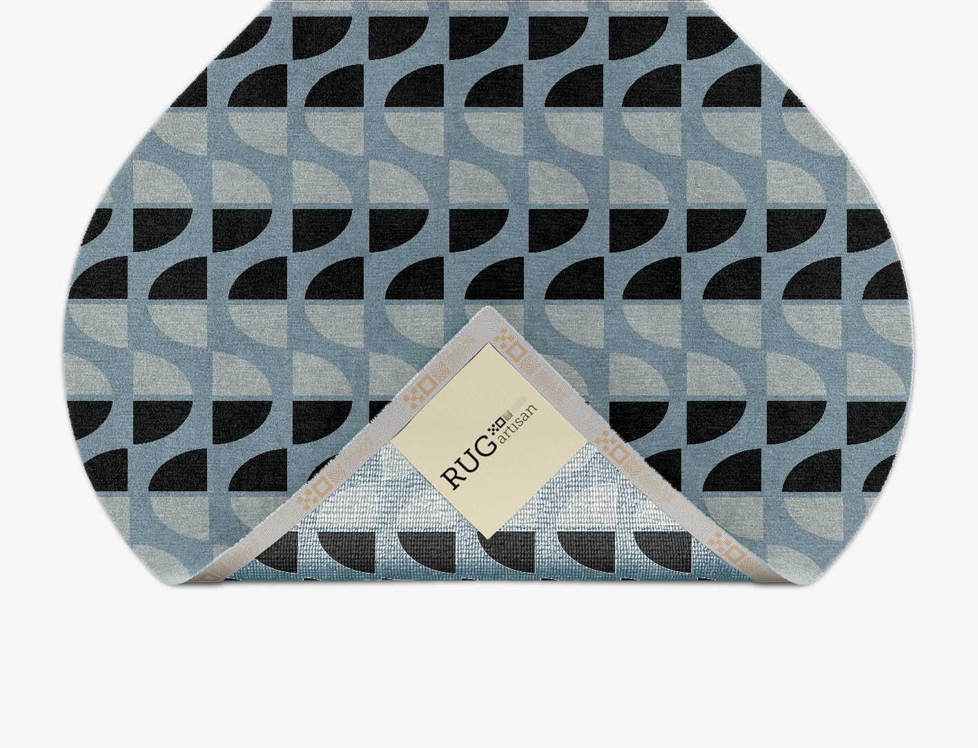 Sectors Geometric Ogee Hand Knotted Tibetan Wool Custom Rug by Rug Artisan